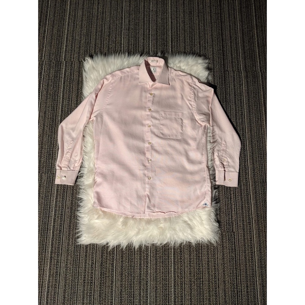 NWOT Peter Millar Pink Button Up Large